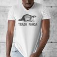 Raccoon Men's V-Neck T-Shirt - Modern Grey Animal Print, Small