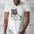 Raccoon Moon Trash Panda Men's V-Neck T-Shirt - Nighttime Adventure