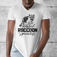 Raccoon Specialist Men's V-Neck T-Shirt – Vintage Wildlife Design