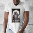 Raccoon Tarot The Lovers Men's V-Neck T-Shirt | Unique Gift