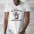 Raccoon V-Neck T-Shirt - Unisex Fun Design