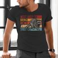 Adopt A Street Cat V-Neck T-Shirt - Funny Raccoon Design for Men