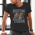 Autistic Raccoon Meme T-Shirt | Men's V-Neck | Fun & Unique
