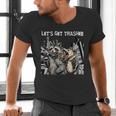 Let's Get Trashed Raccoon & Opossum Beer Men's V-Neck Tee
