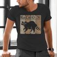 Raccoon Chemistry Elements V-Neck T-Shirt | Science & Nature Lover