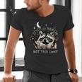 Raccoon Humor Men's V-Neck T-Shirt - Fun Trash Can Quote