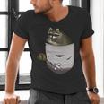 Raccoon Lover V-Neck T-Shirt | Adorable Pocket Design for Men