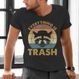 Raccoon Lovers V-Neck T-Shirt - Vintage Design for Men