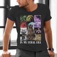 Raccoon Meme Men's V-Neck T-Shirt - Quirky Unisex Gift