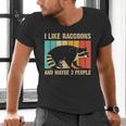 Raccoon For Men Women Raccoon Lover Introvert Men's V-Neck T-Shirt