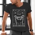 Raccoon Moon V-Neck Unisex Tee - Urban Wildlife Era