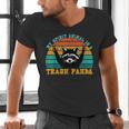 Raccoon Spirit Animal Men's V-Neck T-Shirt for Eco Enthusiasts