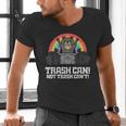 Raccoon Trash Can Unisex V-Neck T-Shirt | Fun Urban Theme