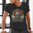 Raccoon Trash Panda Men's V-Neck T-Shirt - Playful Sarcasm Twist