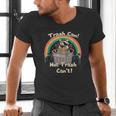 Raccoon V-Neck T-Shirt for Men - Humorous Wildlife Design
