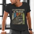 Retro Raccoon Lover Men's V-Neck T-Shirt | Camping Fun