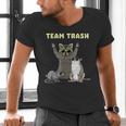 Team Trash V-Neck Men's T-Shirt - Animal Gang Raccoon & Friends