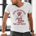 Cowboy Raccoon Men's V-Neck T-Shirt - Fun Western Style