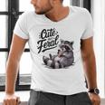 Cute & Feral Panda Raccoon | Men's V-Neck T-Shirt | Wild Style