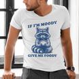 Moody Raccoon Foodie Meme | Men's Fun V-Neck T-Shirt