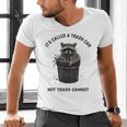 Raccoon Humor V-Neck T-Shirt | Fun Men's Tee for Animal Lovers