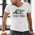 Raccoon Men's V-Neck T-Shirt - Modern Grey Animal Print, Small