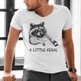 Raccoon Moon Trash Panda Men's V-Neck T-Shirt - Nighttime Adventure