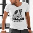 Raccoon Specialist Men's V-Neck T-Shirt – Vintage Wildlife Design