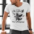 Raccoon Trend V-Neck T-Shirt - Quirky Grey Cotton Blend for Men