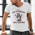 Raccoon V-Neck T-Shirt - Unisex Fun Design
