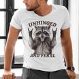 Retro Raccoon Feral Summer Men's V-Neck T-Shirt | Wild Style