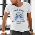 Sarcastic Raccoon Meme Men's V-Neck T-Shirt | Lazy Vibes