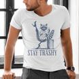 Stay Trashy Raccoon Halloween Men's V-Neck T-Shirt