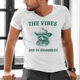 The Vibes Are In Shambles Sarcastic Raccoon Cowboy Men's V-Neck T-Shirt