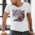 Vintage Raccoon Coffee Men's V-Neck T-Shirt – Quirky & Fun