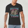 Autistic Raccoon Meme T-Shirt | Men's V-Neck | Fun & Unique