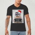 Dear Santa Raccoon Men's V-Neck T-Shirt | Christmas Humor