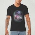 Ferret Moonlight Men's V-Neck T-Shirt | Whimsical Pet Lover's Attire