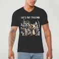 Let's Get Trashed Raccoon & Opossum Beer Men's V-Neck Tee