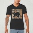Raccoon Chemistry Elements V-Neck T-Shirt | Science & Nature Lover