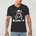 Raccoon Cowboy V-Neck T-Shirt - Western Theme for Adults & Kids