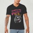 Raccoon Humor Men's V-Neck T-Shirt - Fun Gift for Animal Lovers