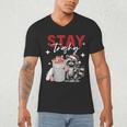 Raccoon Lover Introvert V-Neck T-Shirt | Unisex Fun Design