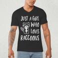 Raccoon Lover Men's V-Neck T-Shirt | Cute Design for Animal Fans