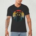 Raccoon Men's V-Neck T-Shirt | Unique Wildlife Design