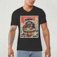 Raccoon Ramen Anime Tee - Japanese Vibes Men's V-Neck T-Shirt