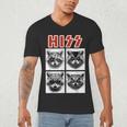 Raccoon Rock Band V-Neck T-Shirt for Men, Women & Kids
