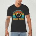 Raccoon Spirit Animal Men's V-Neck T-Shirt for Eco Enthusiasts