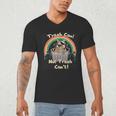 Raccoon V-Neck T-Shirt for Men - Humorous Wildlife Design