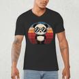 Retro BBQ Pool Party Panda Men's V-Neck T-Shirt | Fun Summer Style